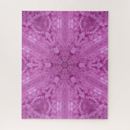 Quebra-cabeça Linda menina rosa rendas caleidoscópicas Padrão