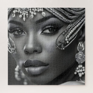 Quebra-cabeça Linda mulher africana