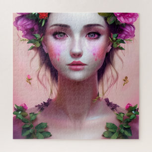 Quebra-cabeça Linda Mulher Étera Fantasia Art