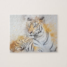 Linda pintura Bengala Tiger
