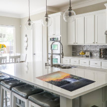 Linda pintura em cascata em cascata em acrílico