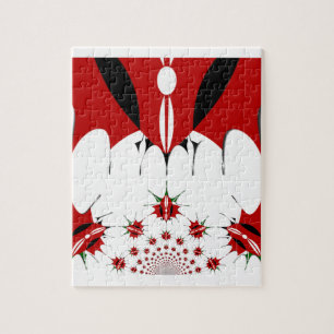 Quebra-cabeça Linda Tapeçaria no Quênia: Borboleta da Bandeira d