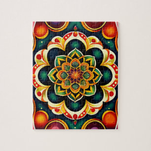 Quebra-cabeça Linda Vintage Mandala
