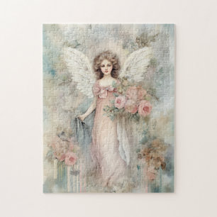 Quebra-cabeça Linda Watercolor Angel