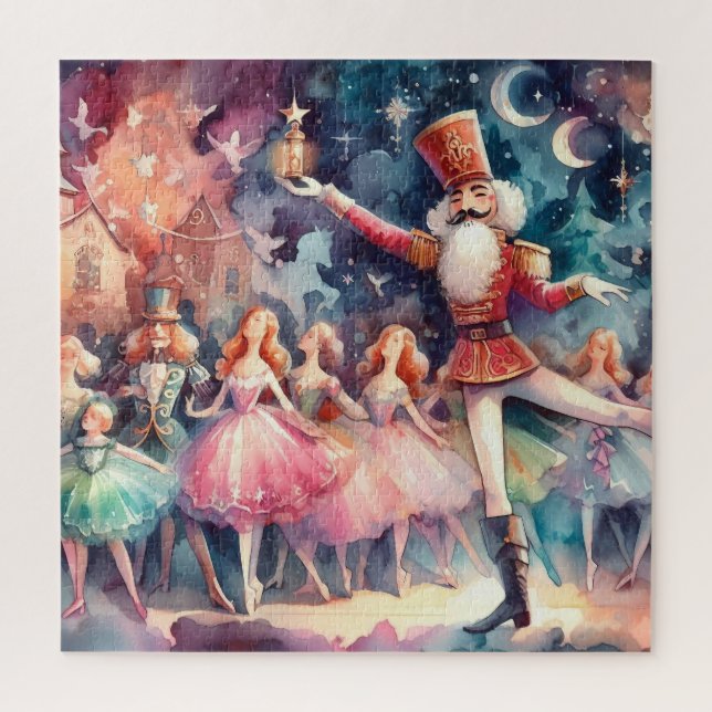 Quebra-cabeça Linda Watercolor Nutcracker (Vertical)