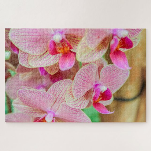 Quebra-cabeça Lindas flores rosa (Horizontal)