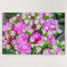 Quebra-cabeça Lindas flores rosa e brancas