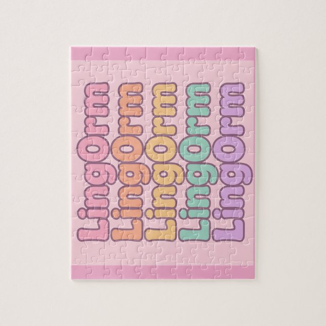Quebra-cabeça Lingorm Kawaii Bubble Letter (Vertical)