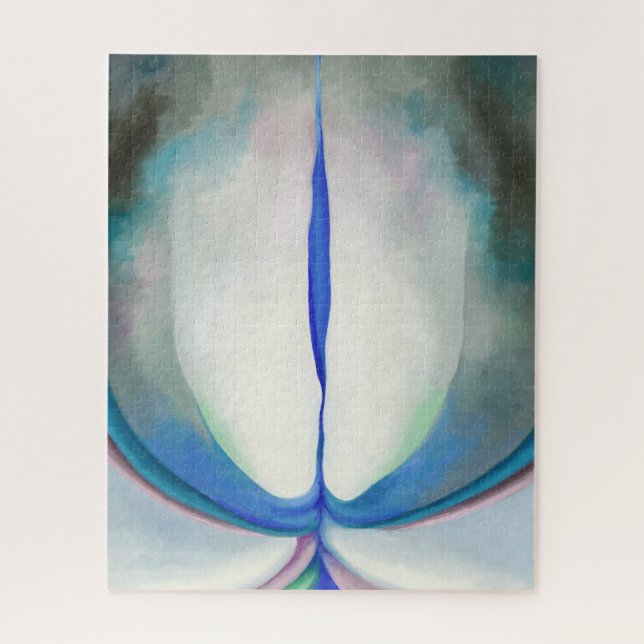 Quebra-cabeça Linha Azul | Georgia O'Keeffe | (Vertical)