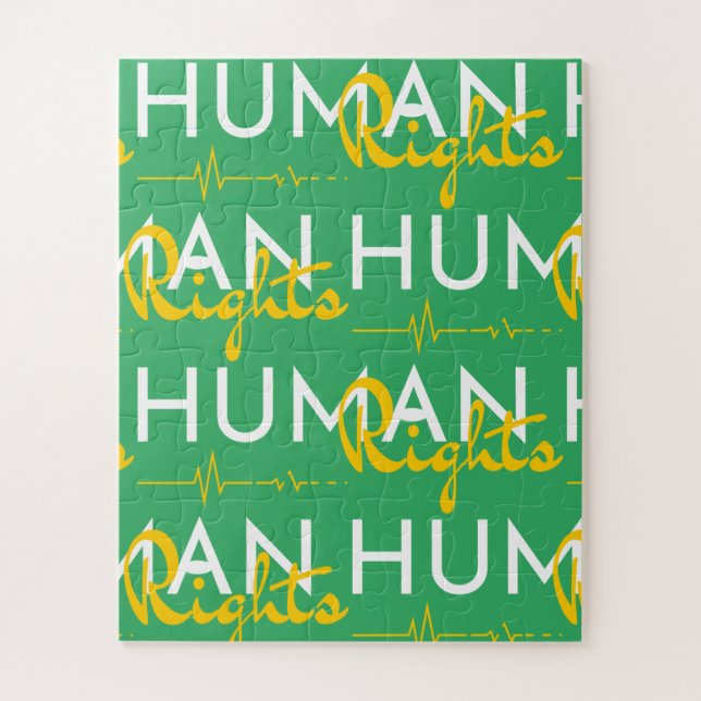 Quebra-cabeça Linha de vida dos direitos humanos (Vertical)