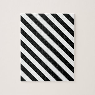 Quebra-cabeça Linha geométrica preto e branco teste padrão