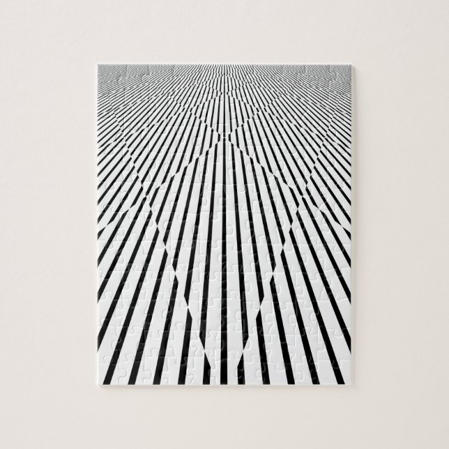 Quebra-cabeça Linha infinita teste padrão da ilusão óptica dos (Vertical)