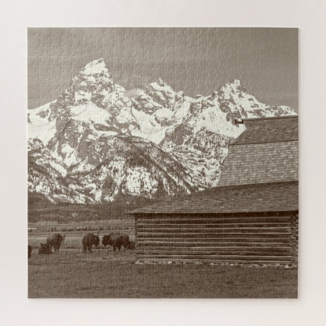 Quebra-cabeça Linha Mórmon - Grand Tetons - 20x20 - 676 pcs (Vertical)