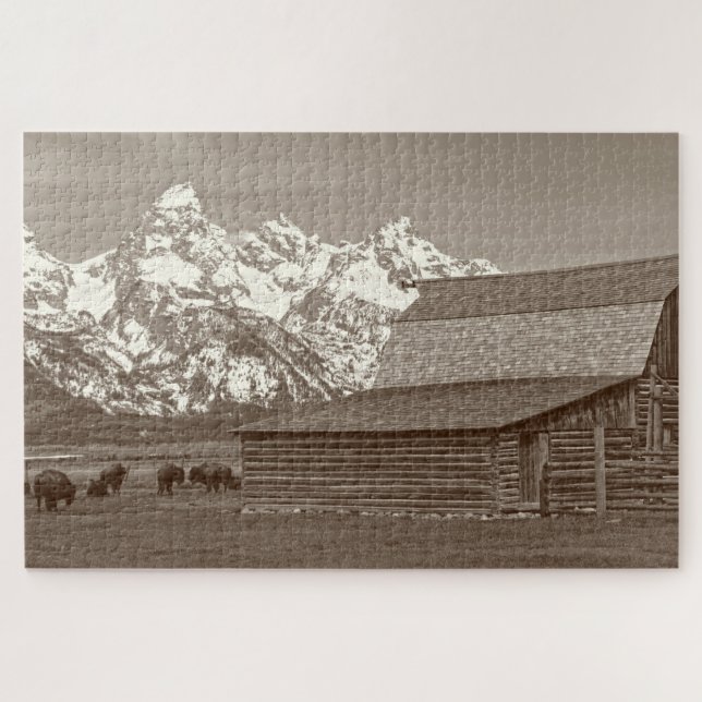 Quebra-cabeça Linha Mórmon - Grand Tetons - 20x30 - 1014 pcs (Horizontal)