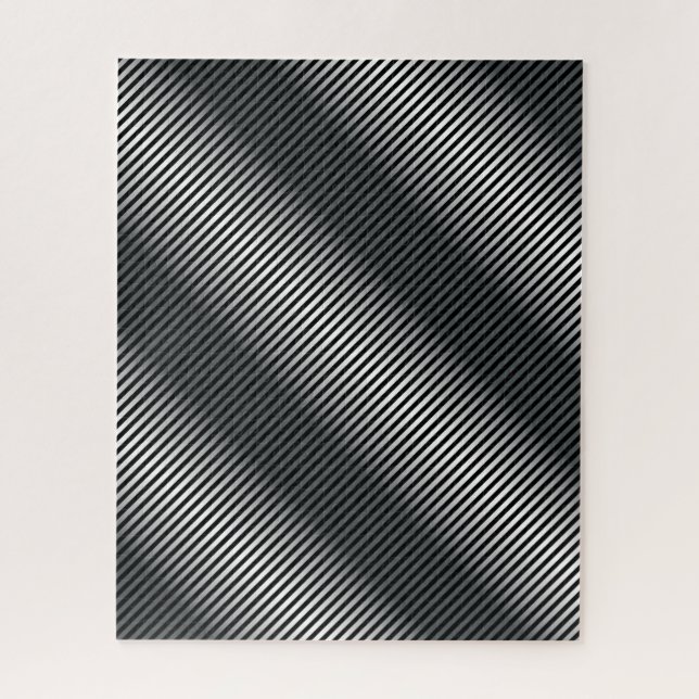 Quebra-cabeça Linhas de gradação preto e branco ultra-finas (Vertical)