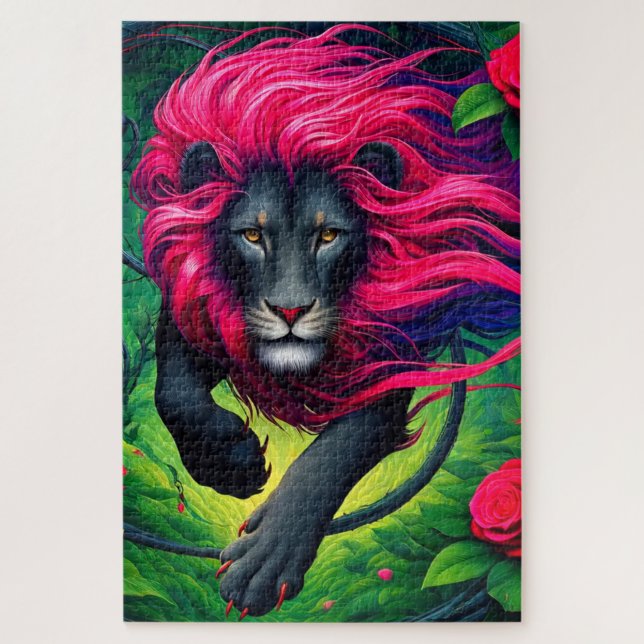 Quebra-cabeça Lion Art (Vertical)