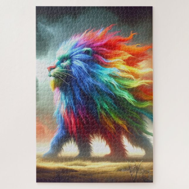Quebra-cabeça Lion Art (Vertical)