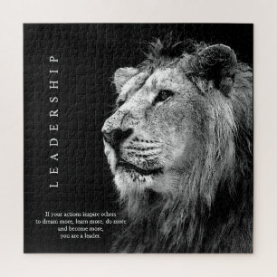 Quebra-cabeça Lion de Liderança Motivacional de Tendência