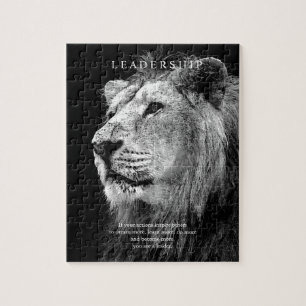 Quebra-cabeça Lion de Liderança Motivacional de Tendência
