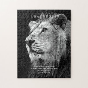 Quebra-cabeça Lion de Liderança Motivacional de Tendência