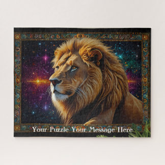 Quebra-cabeça Lion tapestry fantasy painting mosaic diamond