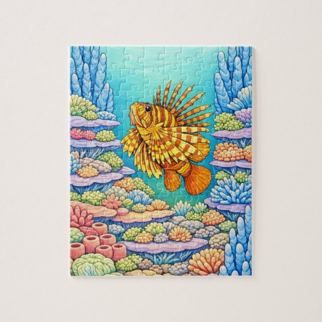 Quebra-cabeça Lionfish Lagoon Adventure Jigsaw Puzzle (Vertical)
