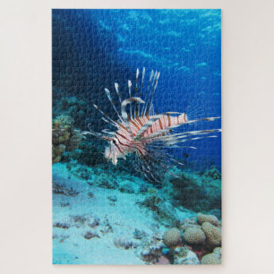 Quebra-cabeça Lionfish ou Pterois Miles, Peixes de Recife do Oce