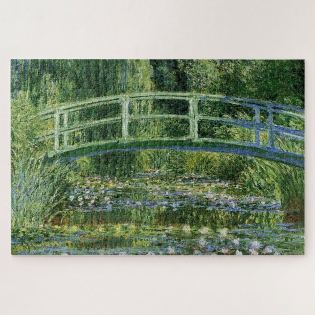 Quebra-cabeça Lírios d'água e Ponte Japonesa: Claude Monet (Horizontal)