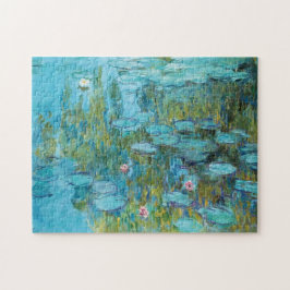Quebra-cabeça Lírios de água Ninfheias Claude Monet Fine Art