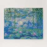 Quebra-cabeça Lírios de Claude Monet<br><div class="desc">Claude Monet - Waterlily,  1916-1919. Oscar-Claude Monet (1840-1926) foi pintor e fundador francês da pintura impressionista que é vista como um precursor chave do modernismo,  especialmente em suas tentativas de pintar a natureza à medida que a percebia.</div>