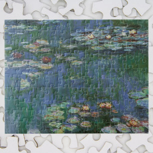 Quebra-cabeça Lírios de Claude Monet, Flores Vintage