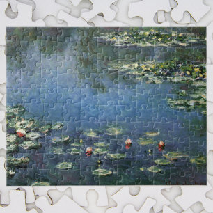 Quebra-cabeça Lírios de Claude Monet, Flores Vintage