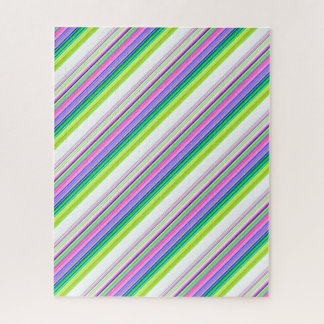 Quebra-cabeça Listras de neon coloridas quentes