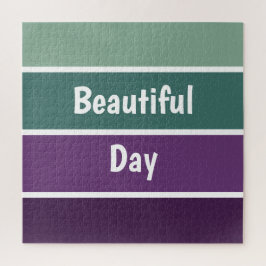 Quebra-cabeça Listras Verdes E Roxas