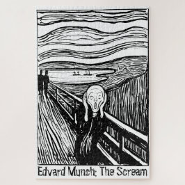 Quebra-cabeça Litografia de Edvard Munch O Grito Arte 1000 Peças