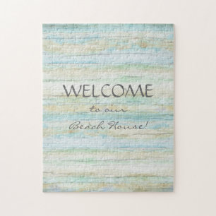 Quebra-cabeça Litoral litoral da casa de praia do oceano da