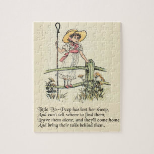 Quebra-cabeça Little Bo-Peep: Clássico de Kate Greenaway Nursery