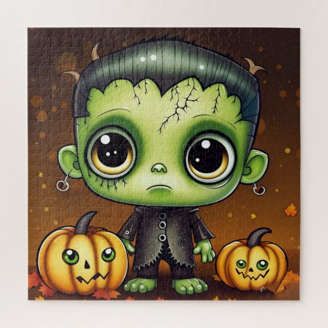 Quebra-cabeça Little Halloween Frankenstein (Vertical)