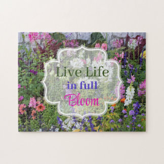 Quebra-cabeça Live Life in Cheio Bloom Wildflower Jigsera Quebra