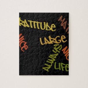 Quebra-cabeça Live Life Large Word Art Impressão