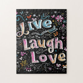 Quebra-cabeça Live, Love and Laugh