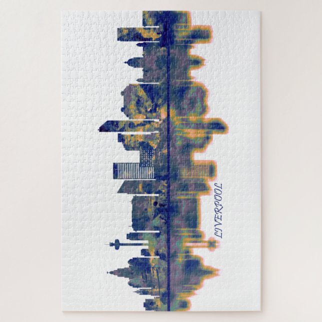 Quebra-cabeça Liverpool Skyline (Vertical)