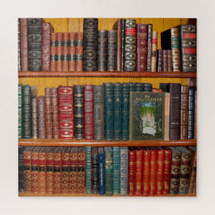 Quebra-cabeça livraria da biblioteca de livros