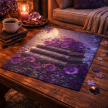 Livro Gótico Roxo Floral