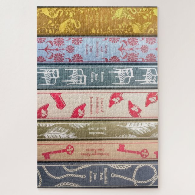 Quebra-cabeça Livros de Jane Austen (Vertical)