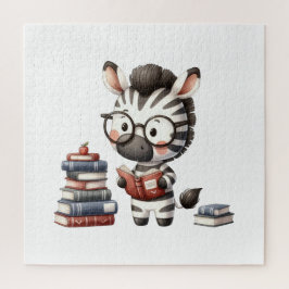 Quebra-cabeça Livros de Leitura da Zebra.