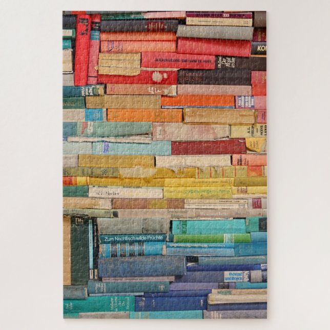 Quebra-cabeça Livros de todas as cores (Vertical)