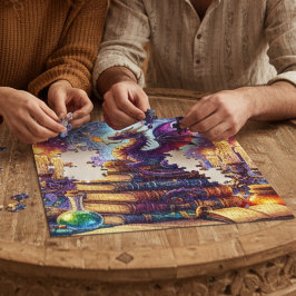 Quebra-cabeça Livros do Mágico Dragão Místico