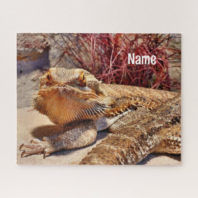 Quebra-cabeça Lizard de Dragão Carborado Personalizado para Adul (Horizontal)