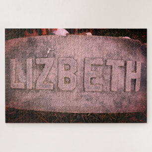 Quebra-cabeça Lizzie Borden Gravestone 'Lizbeth' Fall River, MÃE